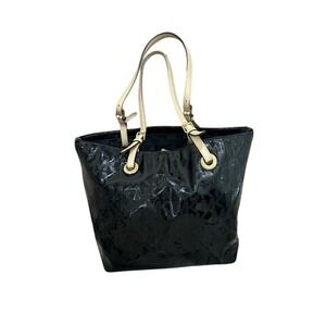 Michael Kors Black Jet Set Patent Tote Maximalist‎ Classic
